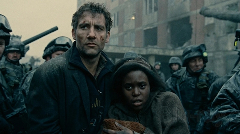 Clive Owen and Clare-Hope Ashitey in Children of Men 