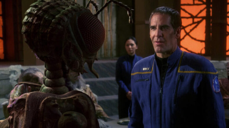 Archer (Scott Bakula) speaks with the Xindi in Star Trek: Enterprise