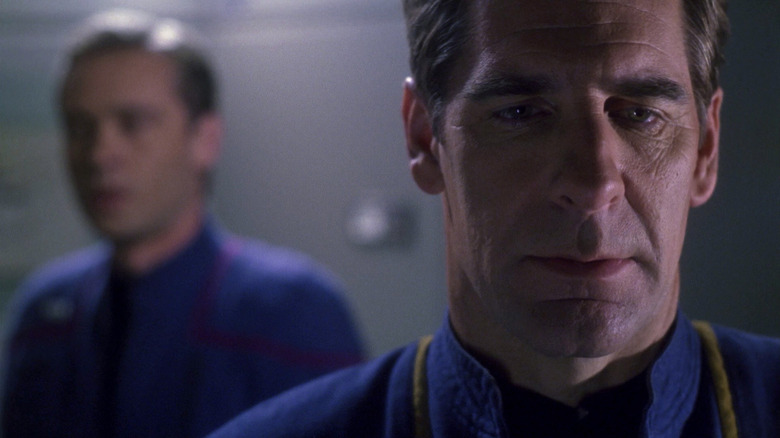 Archer (Scott Bakula) looks downcast in Star Trek: Enterprise