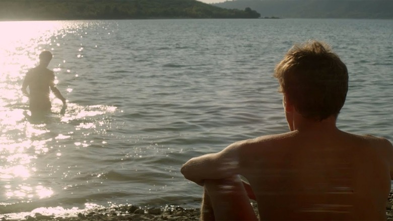 A man on the beach 