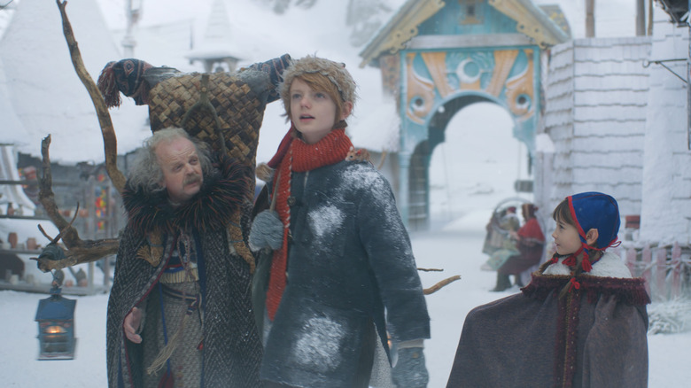 Nikolas meets an old man in the North in A Boy Called Christmas