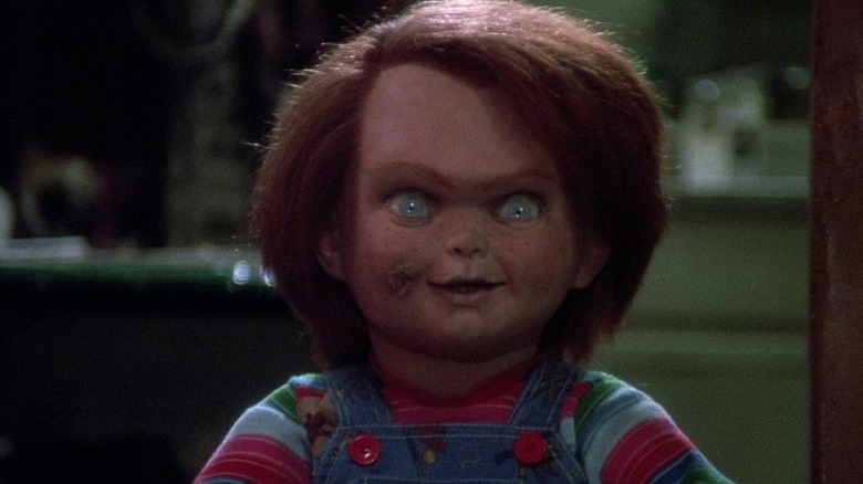 Chucky doll smiling