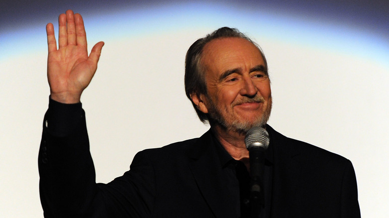 Wes Craven waves hand