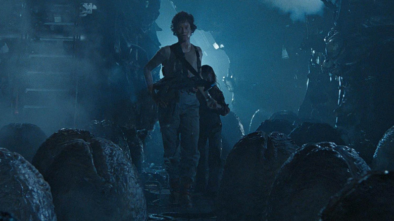 Ripley walks on alien planet