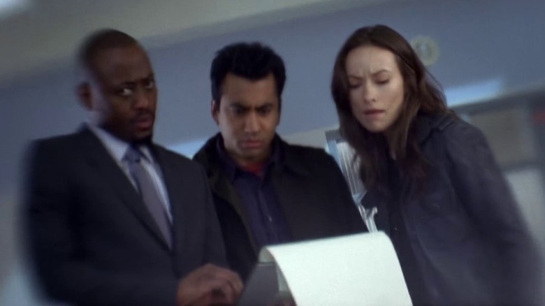 Omar Epps as Dr. Eric Foreman, Kal Penn as Dr. Lawrence Kutner, and Olivia Wilde as Dr. Remy "Thirteen" Hadley on House