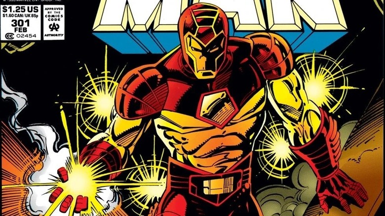 Iron Man shimmering