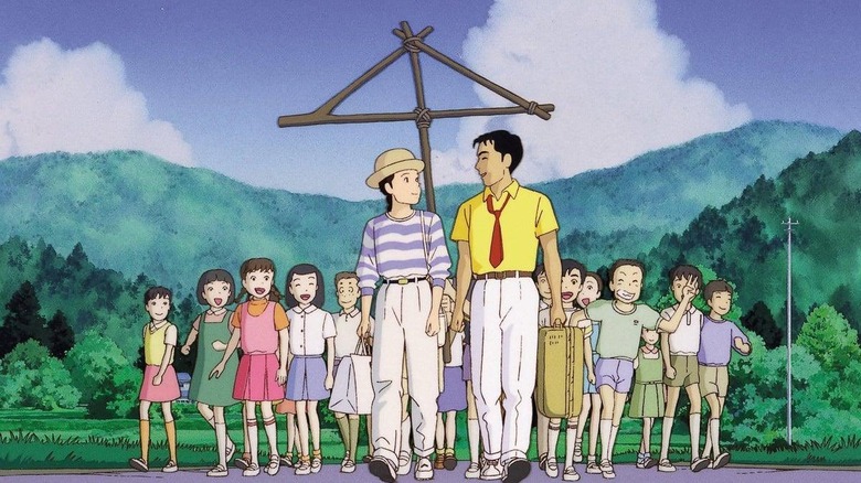 Only Yesterday Takeo and Toshio lead schoolchildren