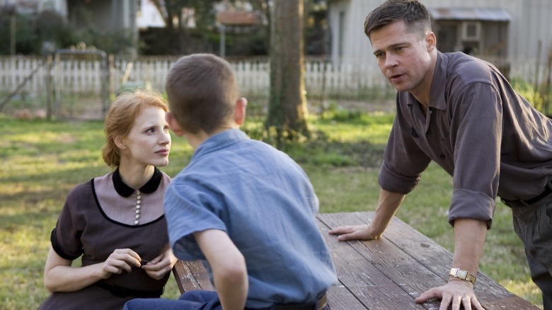 chastain pitt sitting picnic table