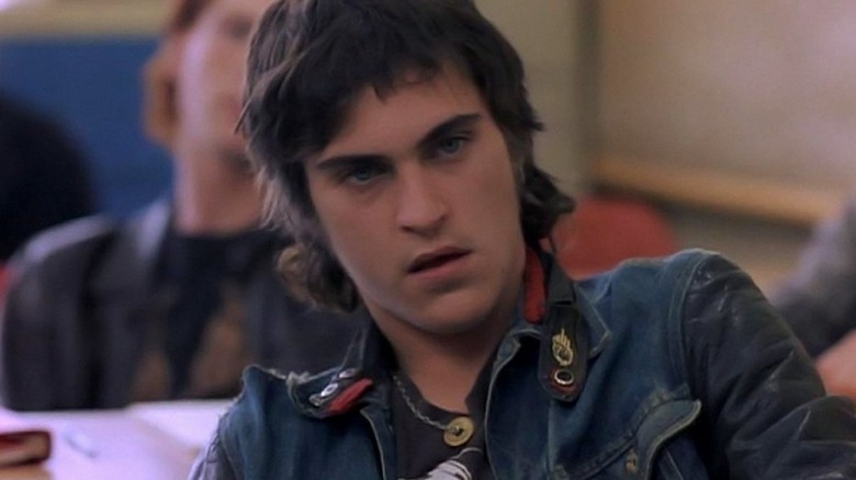 Joaquin Phoenix in classroom