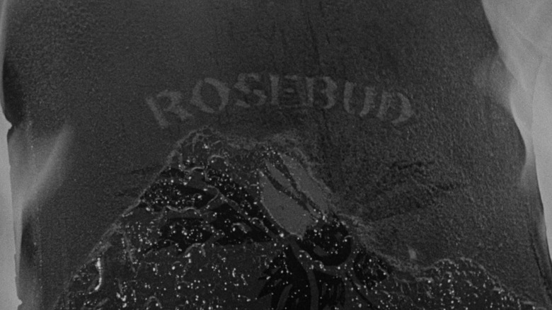 Charles Kane's sled, bearing the name rosebud