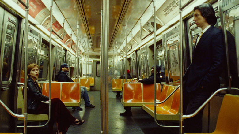 Nicole and Charlie on subway