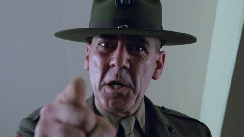 Drill instructor yelling