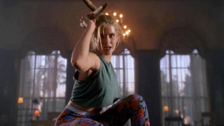 Kristy Swanson in action as "Buffy the Vampire Slayer"