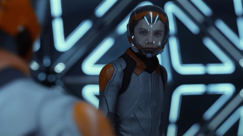 Ender (Asa Butterfield) has a plan to win the next team battle in "Ender's Game"