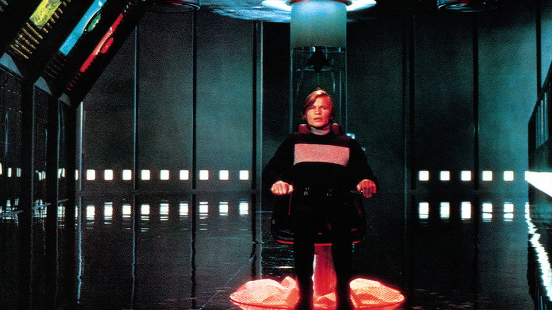 Michael York's Logan 5 takes a seat in "Logan's Run"