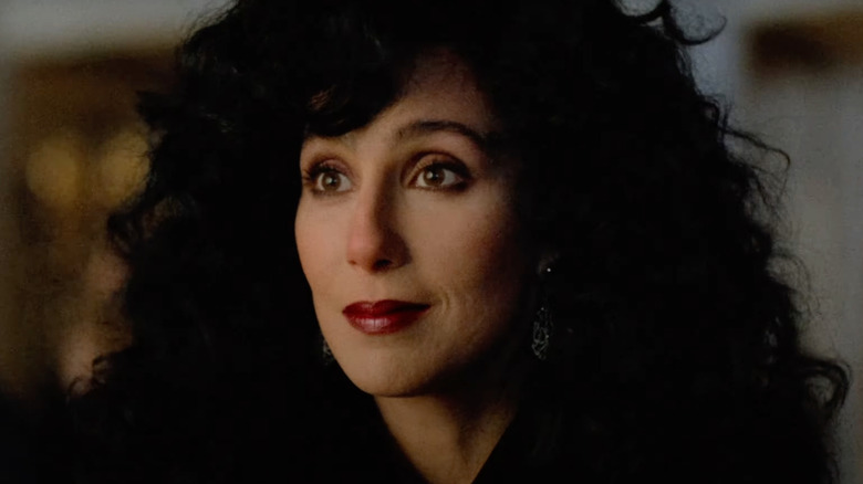 Cher as Loretta Castorini smiles in Moonstruck