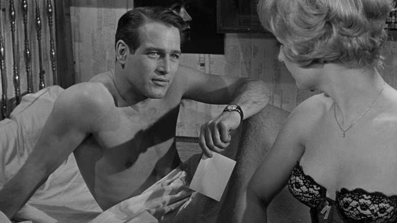 Paul Newman Joanne Woodward Paris Blues naked bed