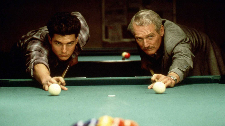 Tom Cruise and Paul Newman play pool