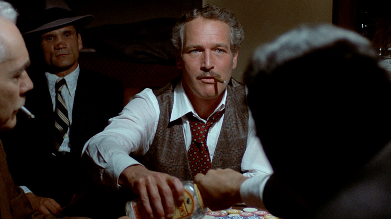 Paul Newman cigar poker beer The Sting