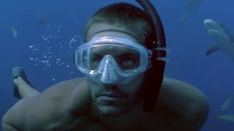 Jared snorkles