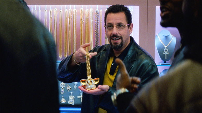 Howard (Adam Sandler) showing off Furby bling in Uncut Gems