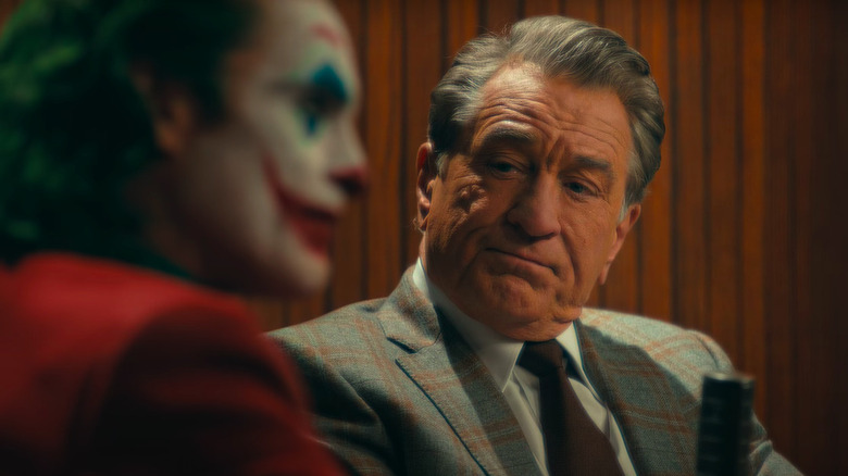 De Niro as Murray Franklin talk show set Joker