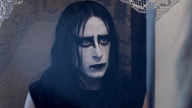 Rory Culkin goth makeup Lords of Chaos