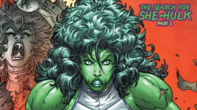 She-Hulk frowning