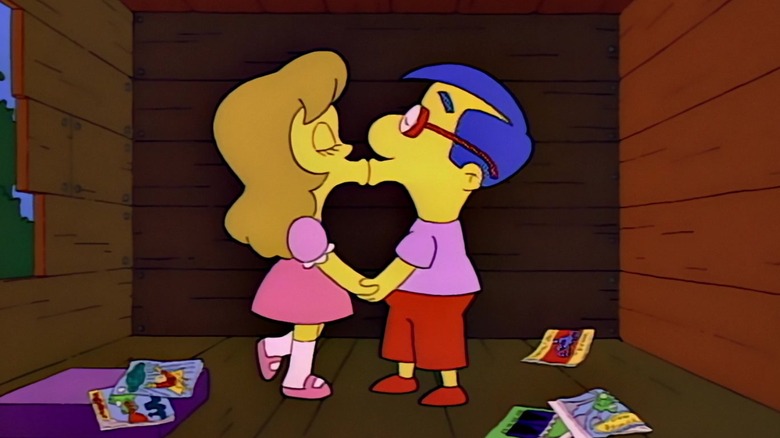 Millhouse kisses Samantha