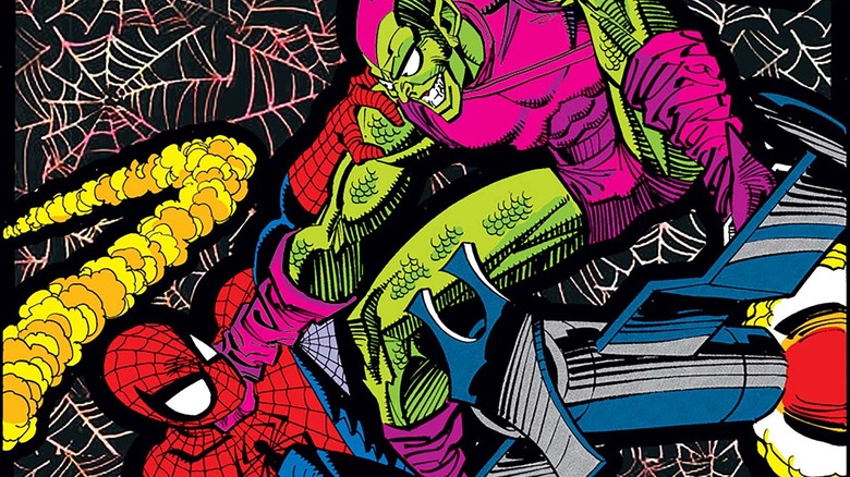 Spider-Man fighting Green Goblin