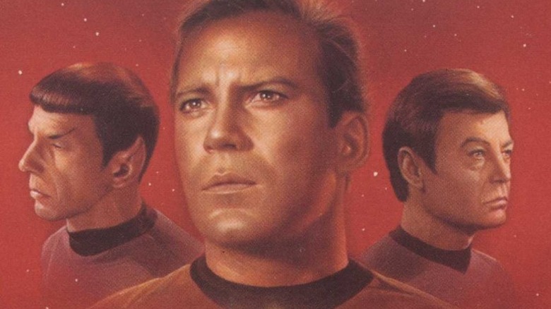 Portraits of Kirk, Spock, and McCoy