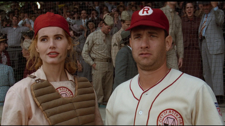 Geena Davis and Tom Hanks in "A League of Their Own"