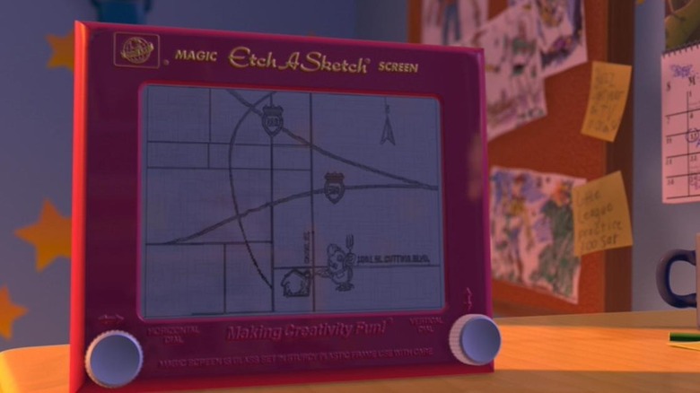 Etch A Sketch drawing map