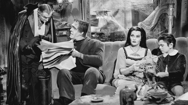 The Munsters in living room