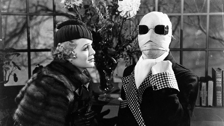 Gloria Stuart and Claude Rains in The Invisible Man