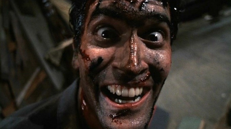 Bruce Campbell as Ash in The Evil Dead