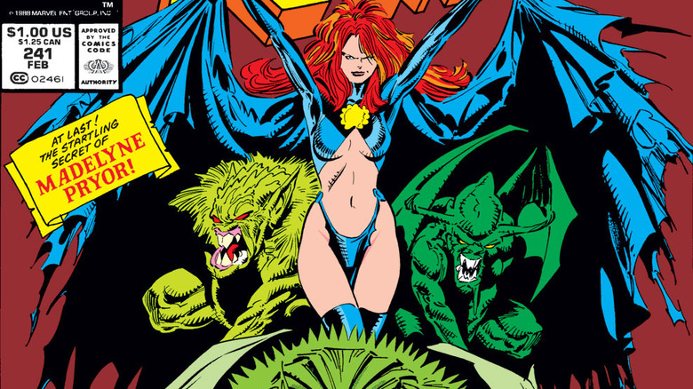 Goblin Queen flanked by demons