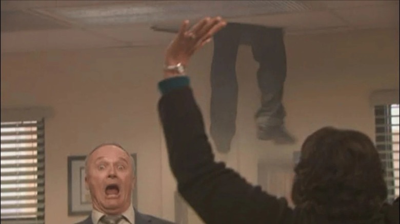 creed panicked screaming the office