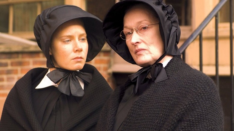 Amy Adams and Meryl Streep wearing black