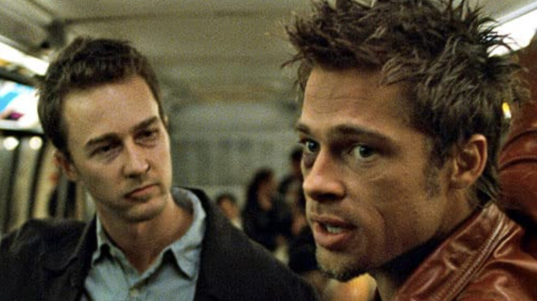 Edward Norton and Brad Pitt