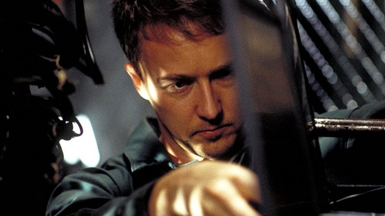 Edward Norton cracking safe