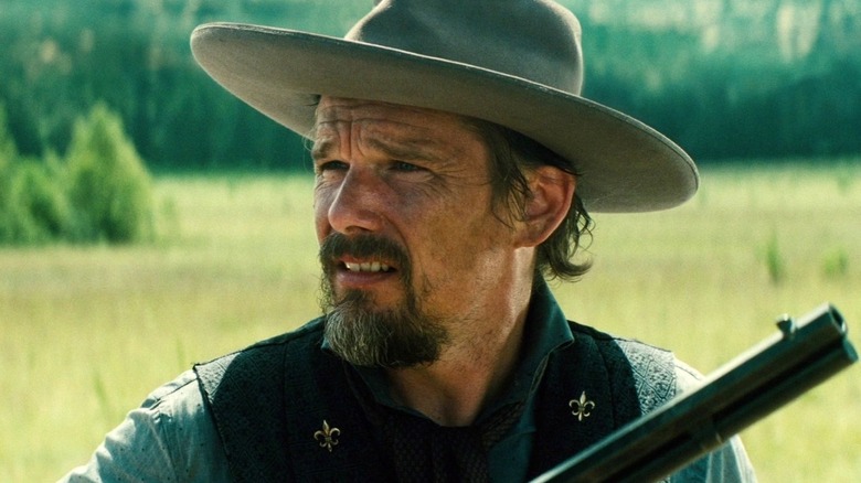 Ethan Hawke wearing cowboy hat