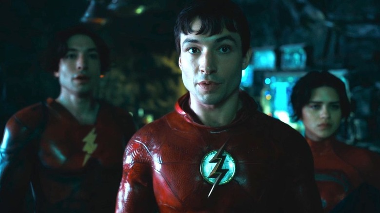 Multiple Flashes including Ezra Miller in "The Flash"