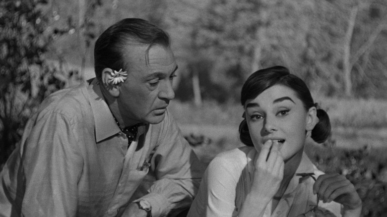 Gary Cooper and Audrey Hepburn in Love in the Afternoon