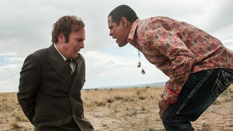 Tuco menaces Saul in desert Better Call Saul