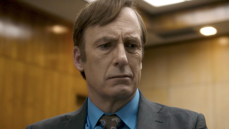 Bob Odenkirk frowns in Better Call Saul