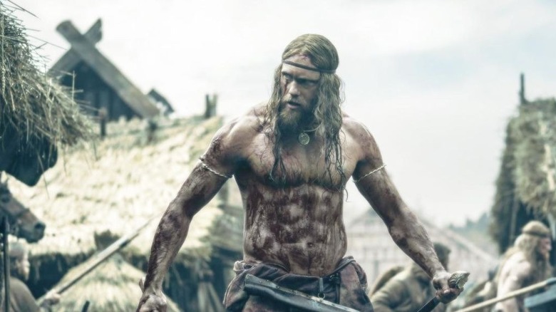 Alexander Skarsgård abs in The Northman