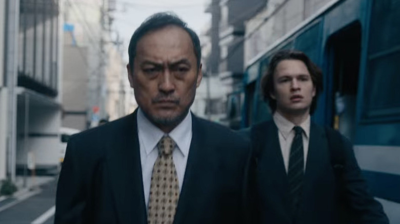 Ken Watanabe and Ansel Elgort investigate in Tokyo Vice