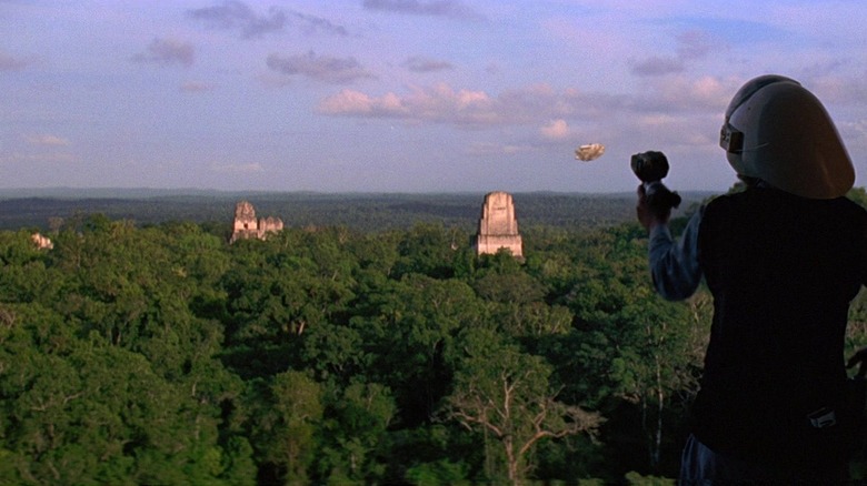 Millennium Falcon lands on Yavin IV