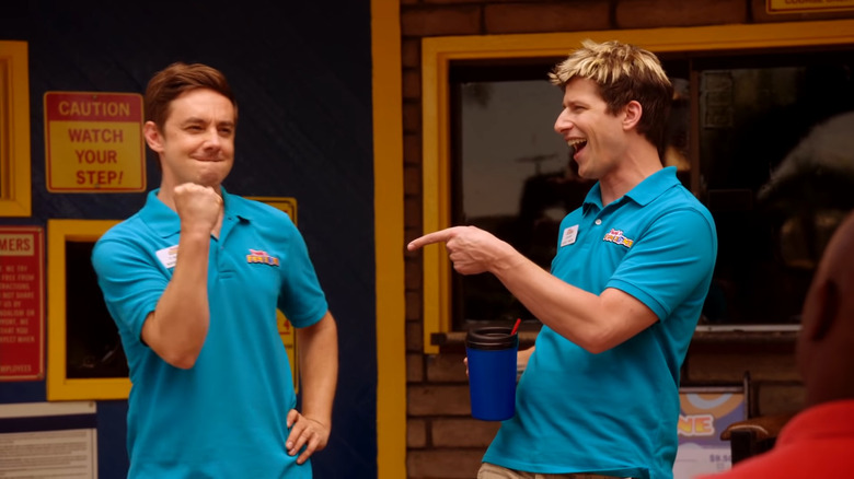 Jorma Taccone and Andy Samberg with frosted tips